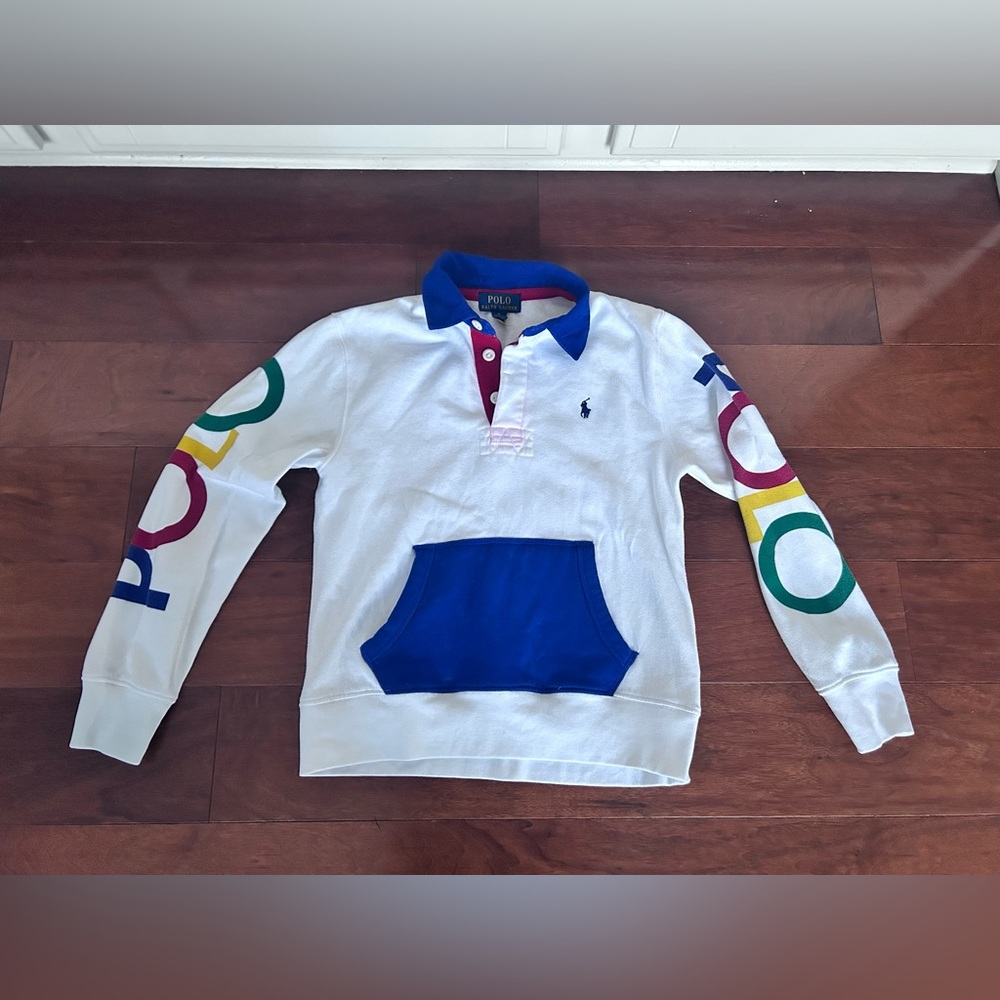 Ralph Lauren Polo boys 3/4 button sweatshirt size 10/12 medium